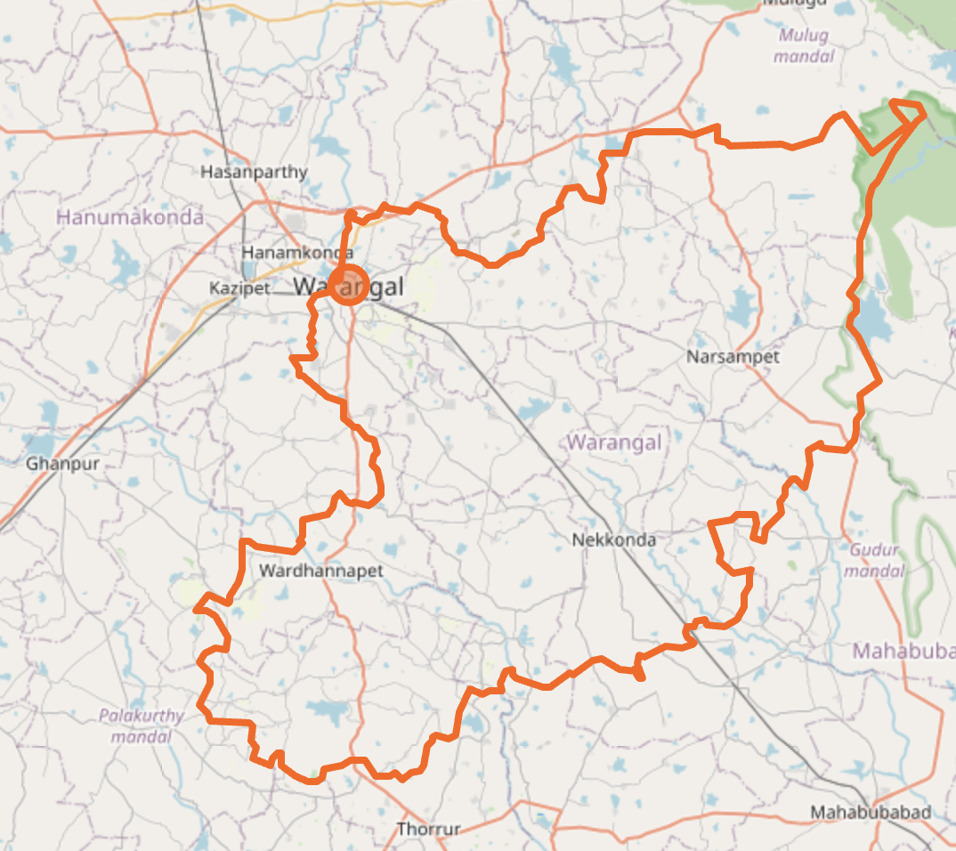 how many mandals in warangal district